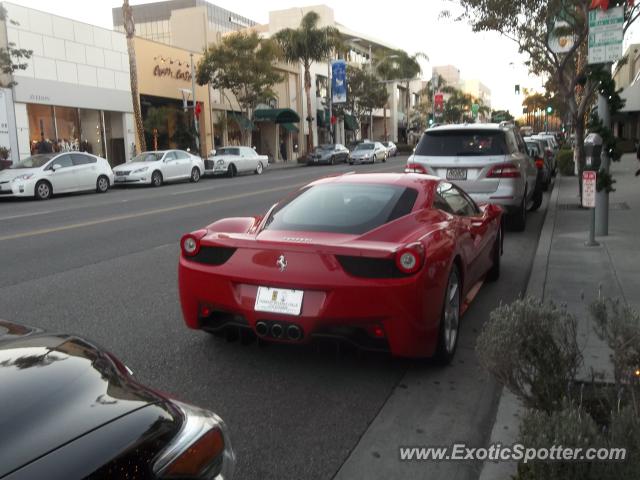 Ferrari 458 Italia spotted in Beverly Hills, California