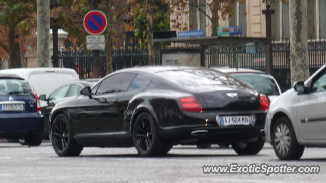 Bentley Continental spotted in Paris, France