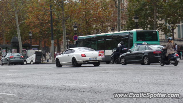 Bentley Continental spotted in Paris, France