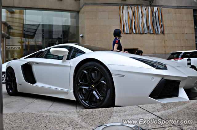 Lamborghini Aventador spotted in Bukit Bintang KL, Malaysia