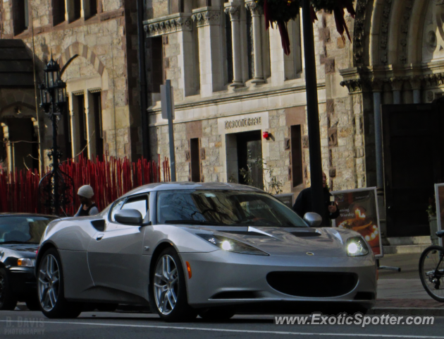 Lotus Evora spotted in Boston, Massachusetts