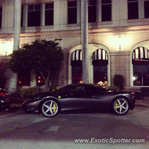 Ferrari 458 Italia spotted in Boca Raton, Florida