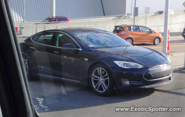 Tesla Model S spotted in Boston, Massachusetts