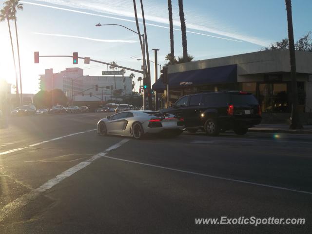 Lamborghini Aventador spotted in Beverly Hills, California