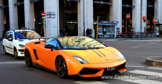 Lamborghini Gallardo spotted in Milan, Italy