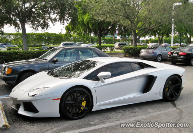 Lamborghini Aventador spotted in Miami, Florida