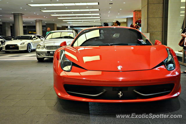 Ferrari 458 Italia spotted in Bukit Bintang KL, Malaysia