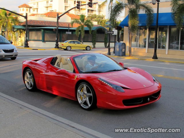 Ferrari 458 Italia spotted in Palm Beach, Florida