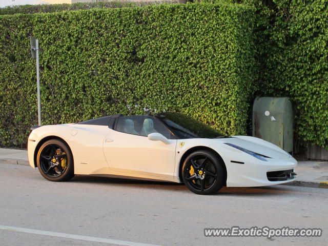 Ferrari 458 Italia spotted in Palm Beach, Florida