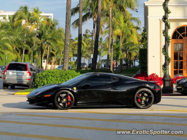 Ferrari 458 Italia spotted in Palm Beach, Florida