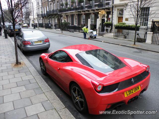 Ferrari 458 Italia spotted in London, United Kingdom