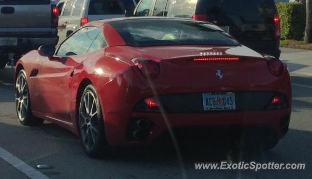 Ferrari California spotted in Fort Lauderdale, Florida