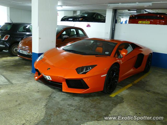 Lamborghini Aventador spotted in London, United Kingdom