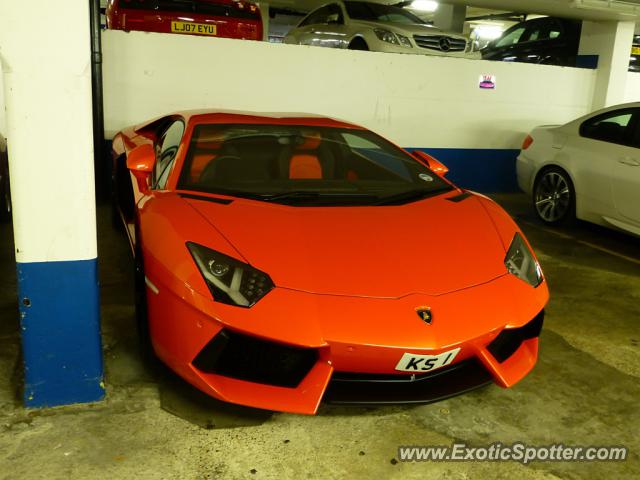 Lamborghini Aventador spotted in London, United Kingdom