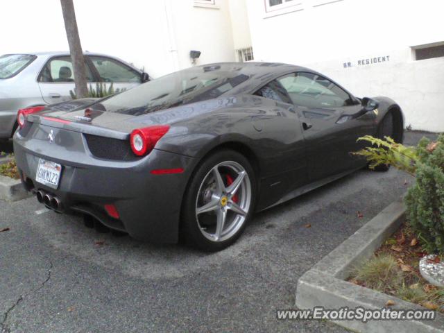 Ferrari 458 Italia spotted in San Francisco, California