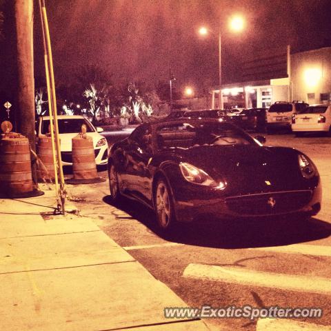 Ferrari California spotted in Pompano Beach, Florida