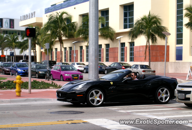 Ferrari California spotted in Miami, Florida