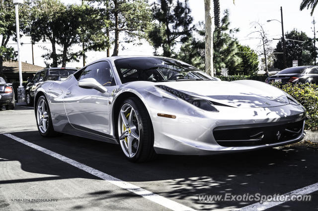 Ferrari 458 Italia spotted in Orange, California