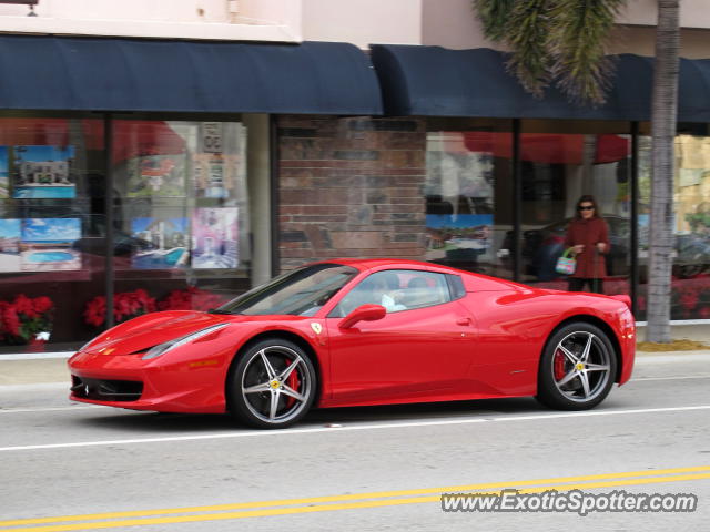 Ferrari 458 Italia spotted in Palm Beach, Florida