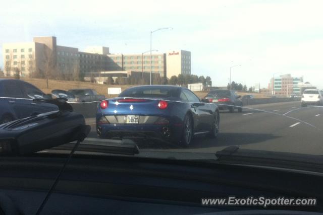 Ferrari California spotted in Highlands Ranch, Colorado