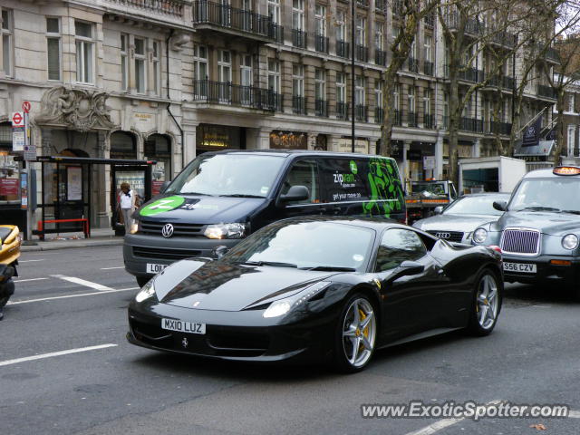 Ferrari 458 Italia spotted in London, United Kingdom