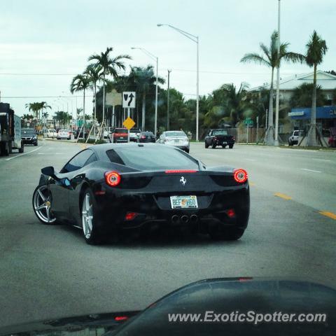 Ferrari 458 Italia spotted in Ft. Lauderdale, Florida