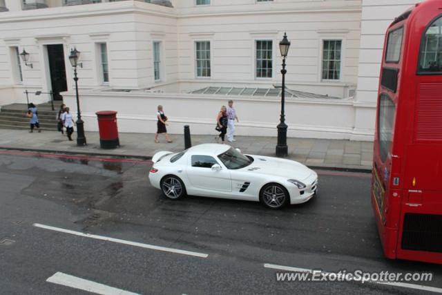 Mercedes SLS AMG spotted in London, United Kingdom