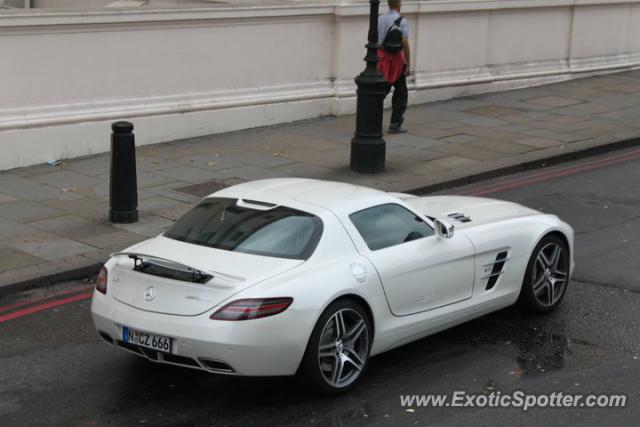 Mercedes SLS AMG spotted in London, United Kingdom