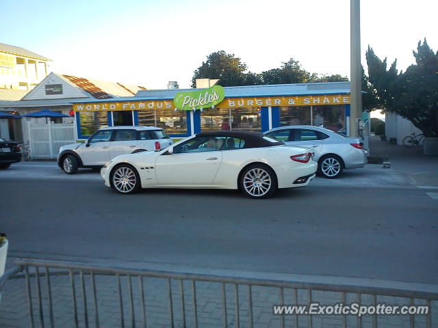 Maserati GranCabrio spotted in Seaside, Florida