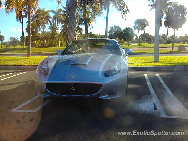 Ferrari California spotted in Miami, Florida