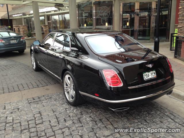 Bentley Mulsanne spotted in Cherry creek, Colorado