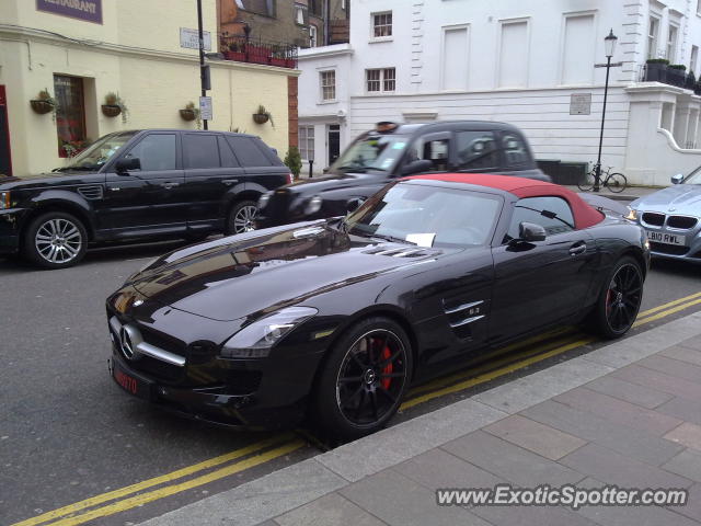 Mercedes SLS AMG spotted in London, United Kingdom