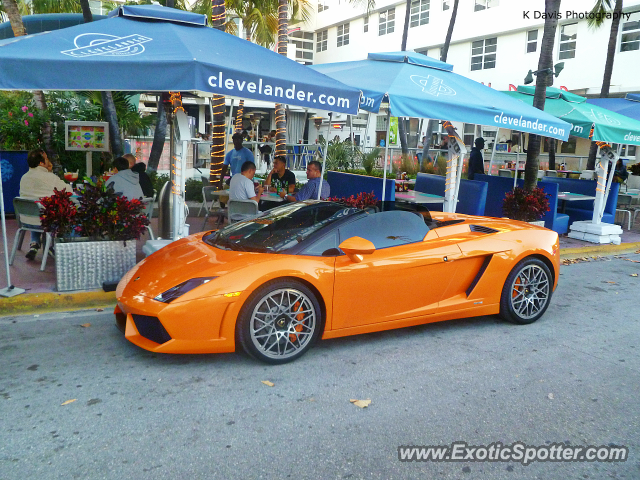 Lamborghini Gallardo spotted in Miami Beach, Florida