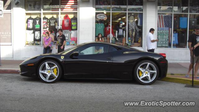 Ferrari 458 Italia spotted in Miami, Florida