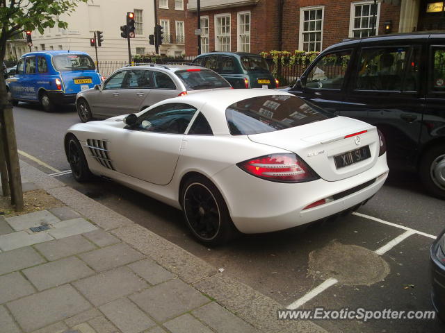 Mercedes SLR spotted in London, United Kingdom