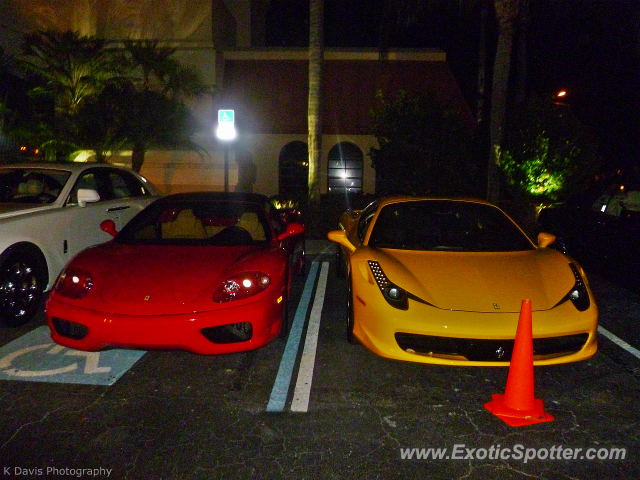 Ferrari 458 Italia spotted in Boca Raton, Florida