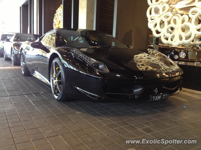 Ferrari 458 Italia spotted in Melbourne, Australia