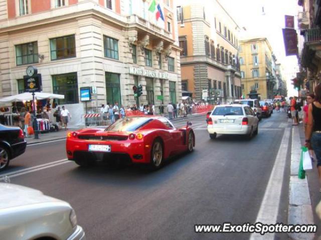 Ferrari Enzo spotted in Rome, Italy