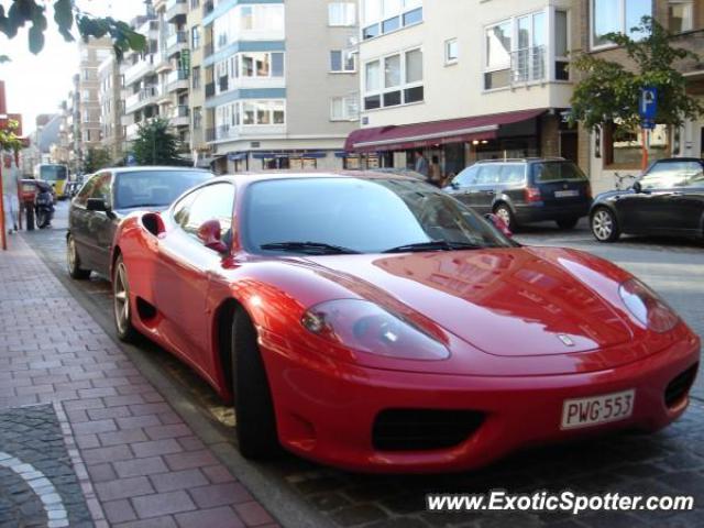 Ferrari 360 Modena spotted in Knokke, Belgium