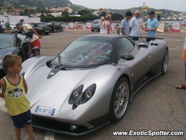 Pagani Zonda spotted in Porto Cervo, Sardinia, Italy