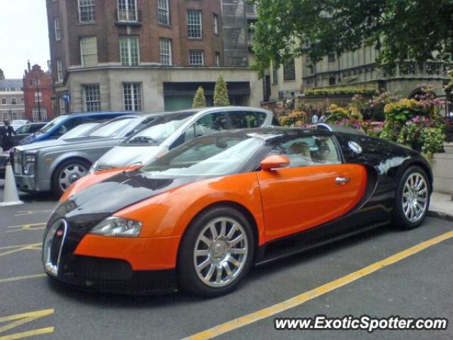 Bugatti Veyron spotted in London, United Kingdom