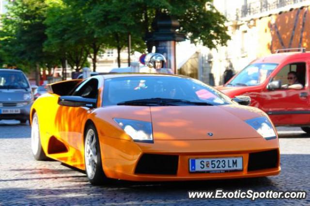 Lamborghini Murcielago spotted in Paris, France