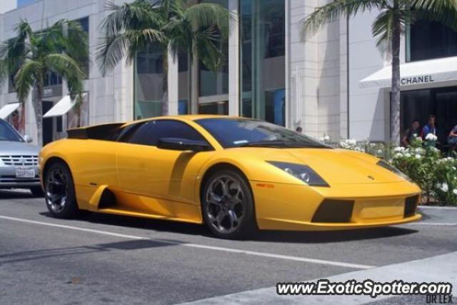 Lamborghini Murcielago spotted in Beverly Hills, California