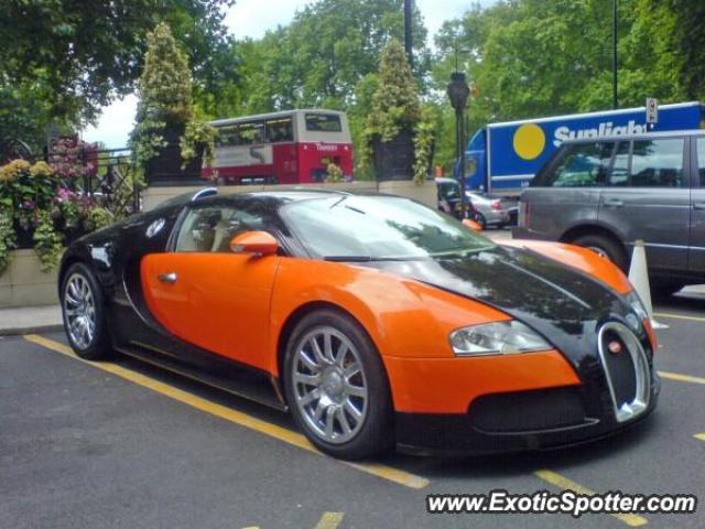 Bugatti Veyron spotted in London, United Kingdom