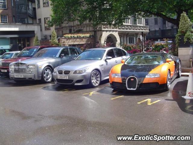 Bugatti Veyron spotted in London, United Kingdom