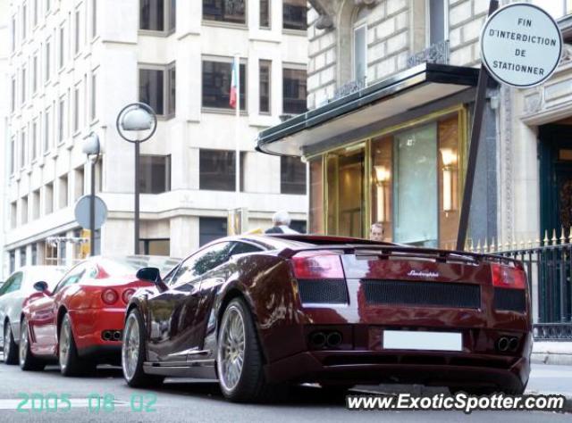 Lamborghini Gallardo spotted in Paris, France