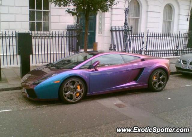 Lamborghini Gallardo spotted in London, United Kingdom