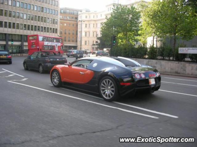 Bugatti Veyron spotted in London, United Kingdom