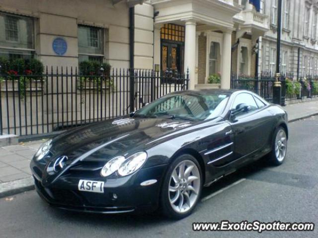 Mercedes SLR spotted in London, United Kingdom