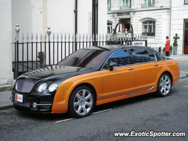 Bentley Continental spotted in London, United Kingdom